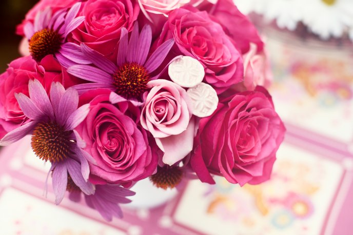 Pink bouquet - beautiful flowers