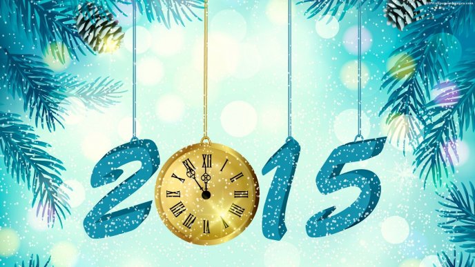 Happy New Year 2015 - winter holiday