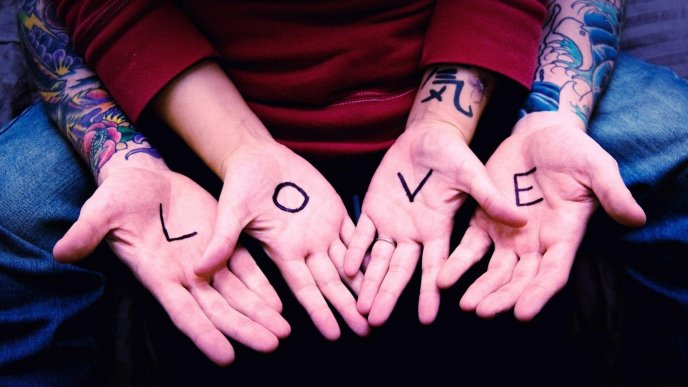 Love is in our hands - Happy Valentines Day