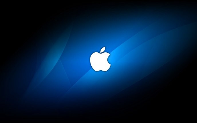 Logo Apple trắng xếp trên nền đen và nền xanh sẽ mang lại cho bạn cảm giác sáng tạo và độc đáo. Với thiết kế tinh tế của Apple, hình ảnh này chắc chắn sẽ khiến bạn cảm thấy thích thú và được khai thác tối đa từ bộ sưu tập hình nền đẹp nhất.