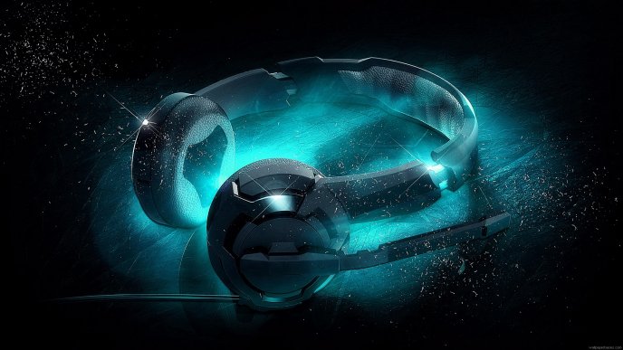 Magic headphones - fill the colour of the music