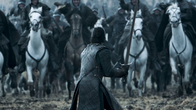 Jon Snow fight in Game of Thrones - HD wallpaper
