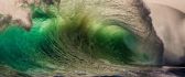 Abstract green waves - Huge wave in ocean