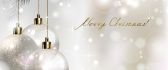 Wonderful silver and white winter holiday - Merry Christmas