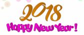 Digital art - Happy New Year 2018 - Pink message