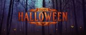 Happy Halloween night - Party in the forest with pumpkins