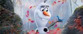 Olaf the funny snowman from Frozen animation movie