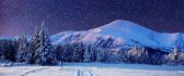 Wonderful blue winter night - HD wallpaper season time