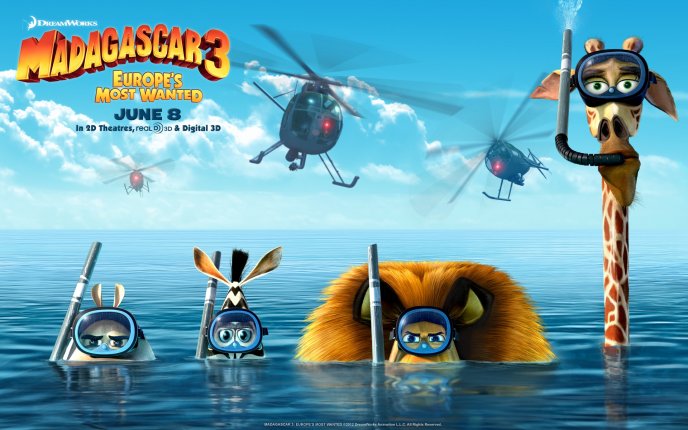 Madagascar 3 poster