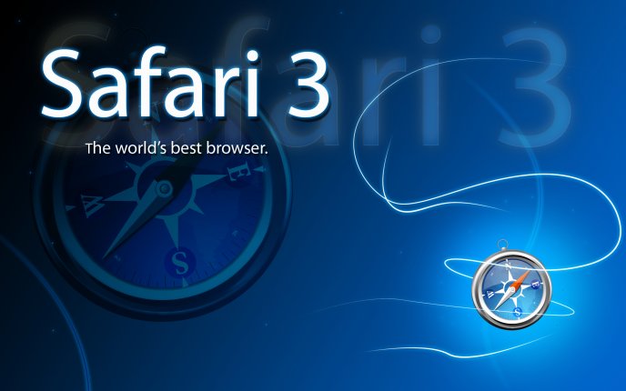 Wallpaper for Apple - The new browser Safari 3