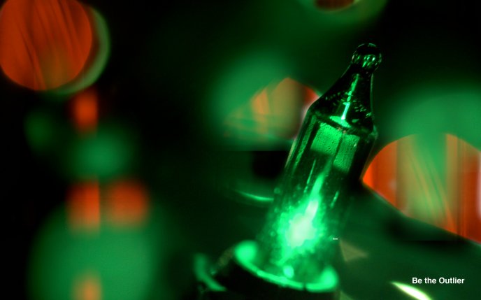 Light in a bottle of beer - be the outlier
