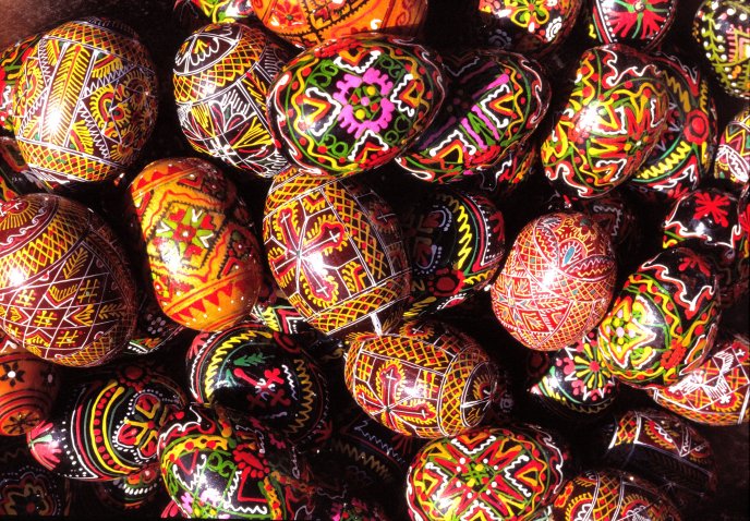 Traditional Easter eggs - hand painted