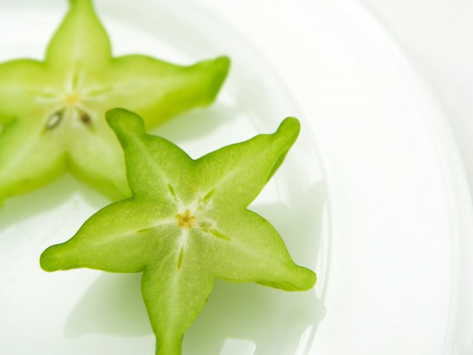 Carambola fruit - green star full of vitamins