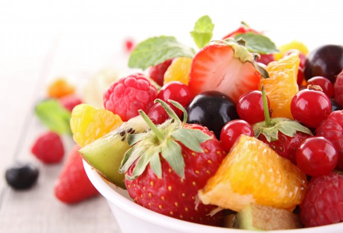 Mix fruits - a plate of vitamins