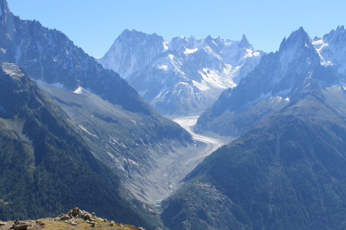 Beautiful nature landscape from Mont Blanc - France
