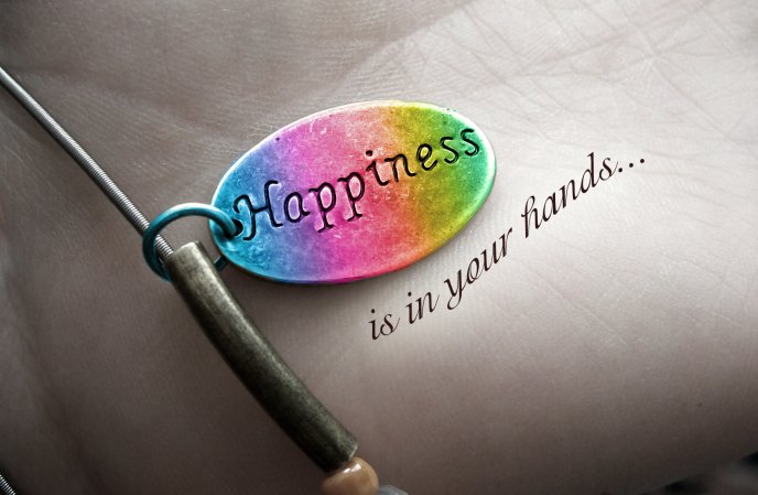 Happiness is in your hands - HD beautiful wallpaper