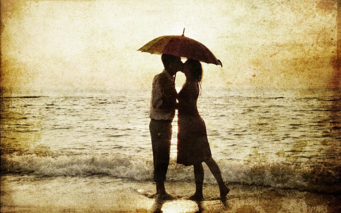 Love at the seaside - magic moments