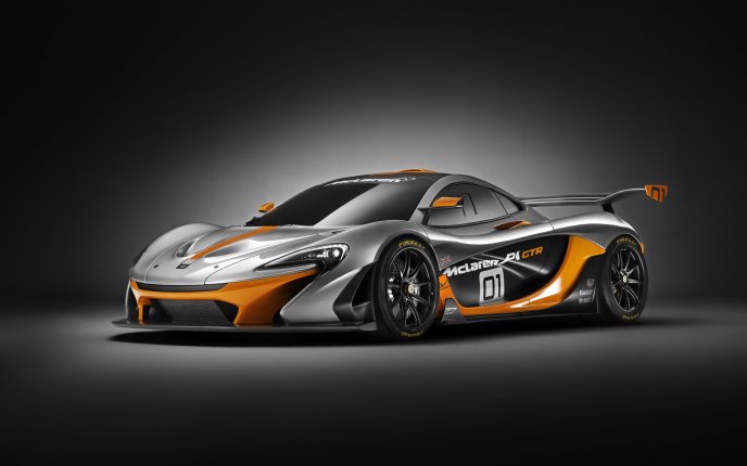 Gray and orage McLaren P1 GTR - Sport car