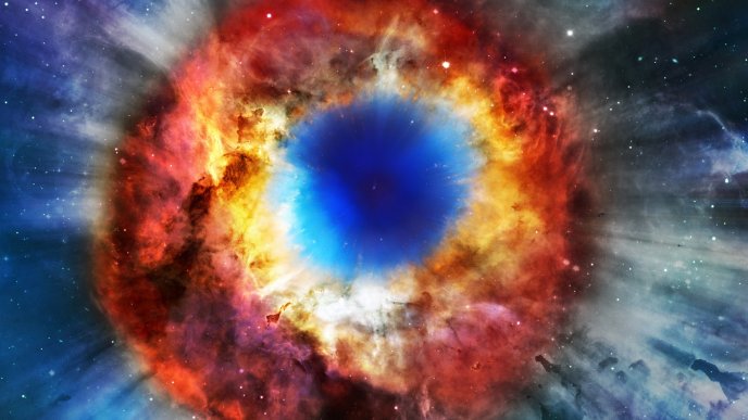 Helix Nebula - Amazing colorful space view
