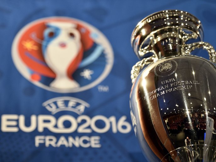 The golden trophy for European Football Championship France
