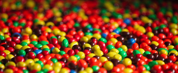 Millions of colored candies - HD sweet wallpaper