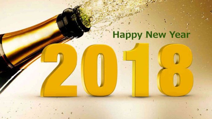 Champagne for a new beginning - Happy New Year 2018
