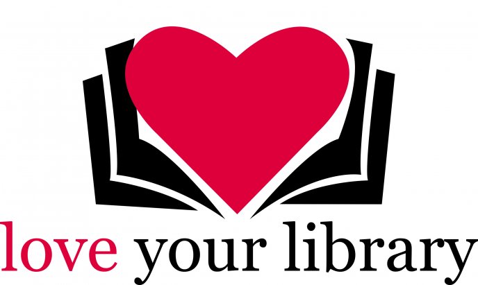 Love your library - The heart is inside the books