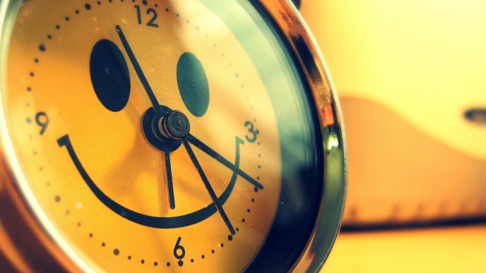 Good morning smiley clock - Have a good day