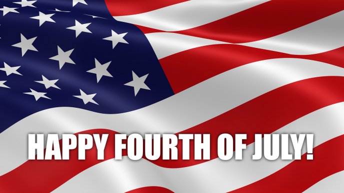 Happy fourth of July 2018 - Happy America Flag