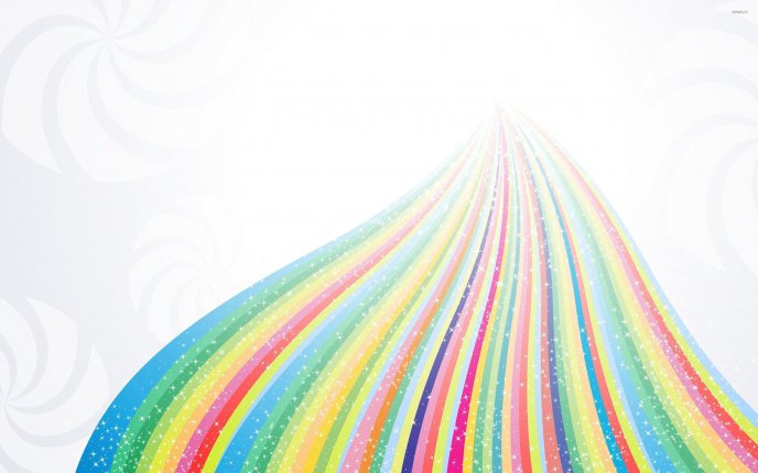 Rainbow road to the paradise - HD wonderful wallpaper