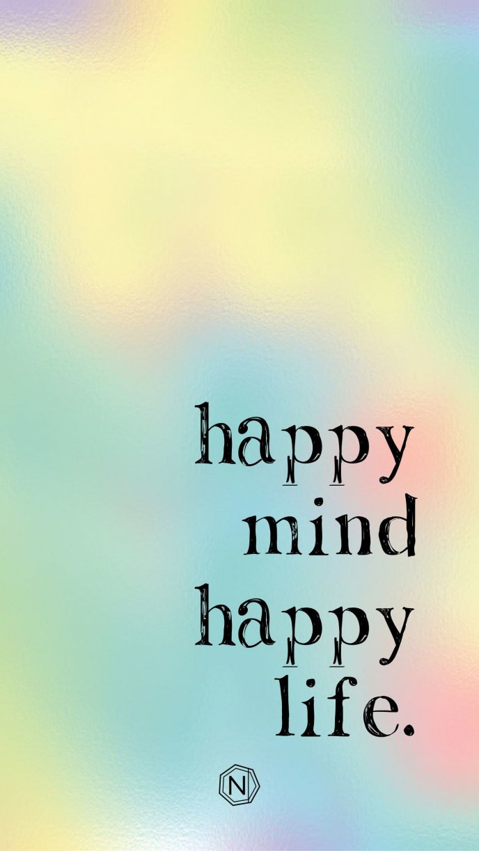 Happy mind Happy life - HD wallpaper friends