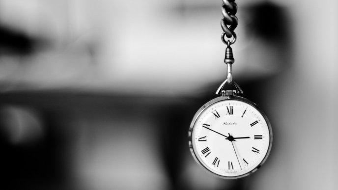 Black and white pocket watch - Time for special thinks