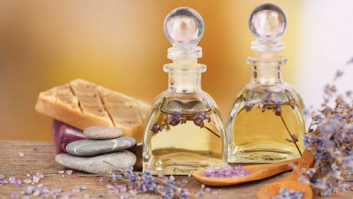 Essential oils - Beautiful Lavender flower perfume