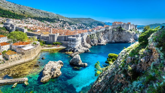 Wonderful water place in Dubrovnik - Croatian old city