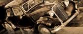 Vintage shiny car - old fashioned automobiles HD wallpaper
