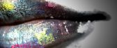 Lips painted with watercolors HD wallpaper