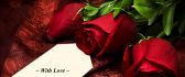 Red roses - with love