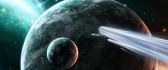 Meteorite attack the planet - space HD wallpaper