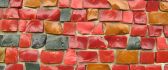 Colorful brick wall - art design