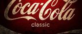 Logo painted on a wall - Coca-Cola classic