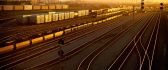 Sunrise over the railways in the morning - HD wallpaper