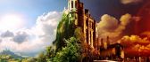 Magical castle from he story - HD wallpaper