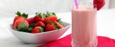 Start your day with a delicious strawberry milkshake
