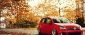 Shiny red Volkswagen Golf - HD wallpaper
