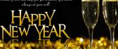 Golden champagne for a Happy New Year - HD 2015 wallpaper