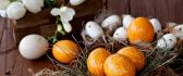 Orange Easter eggs - HD spring holiday