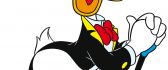 Donald Duck in black suit and hat - Disney wallpaper