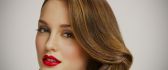 Gorgeous Leighton Meester with red lips