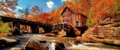Watermill in the middle of the nature - Autumn time