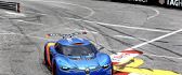 Blue Renault Alpine on track - Race car